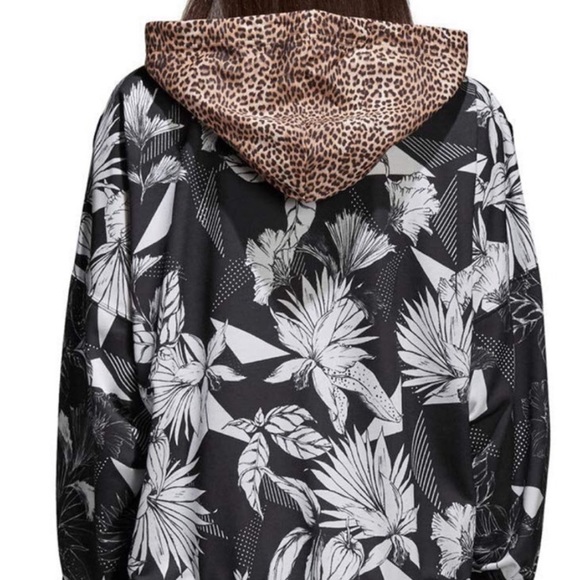Adidas Originals X The Farm Hoodie Floral Cheetah - Picture 2 of 5